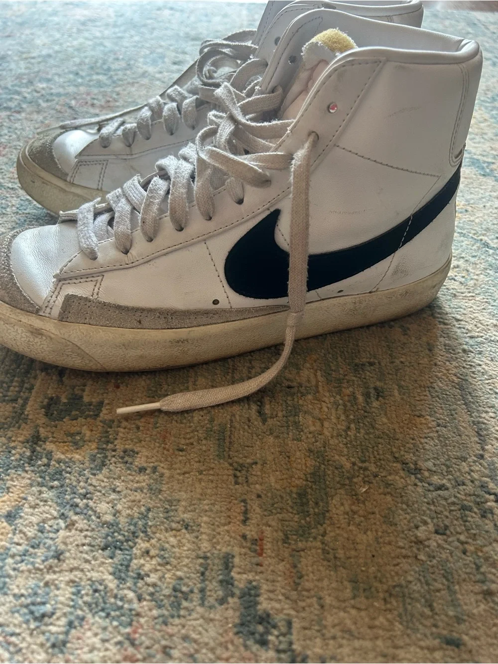 Nike white leather